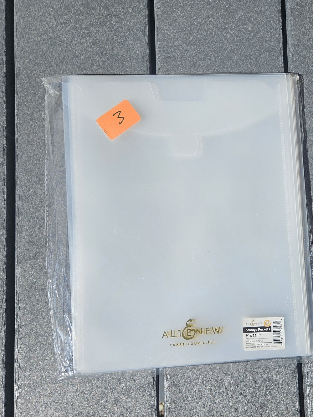 NEW Altenew 9" x 11.5" Storage Pockets – 10 Pack